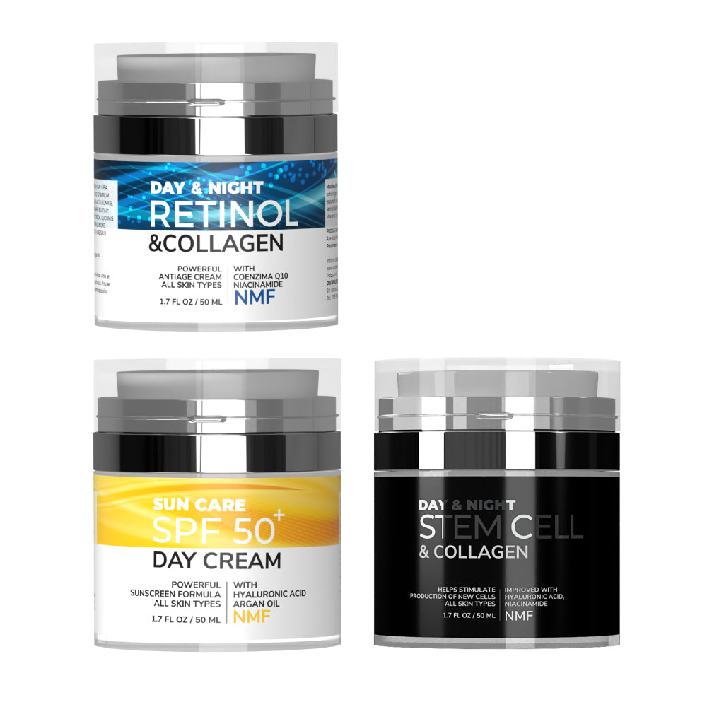 Pachet Neoderm Crema Retinol + Crema SPF + Crema Stem Cell